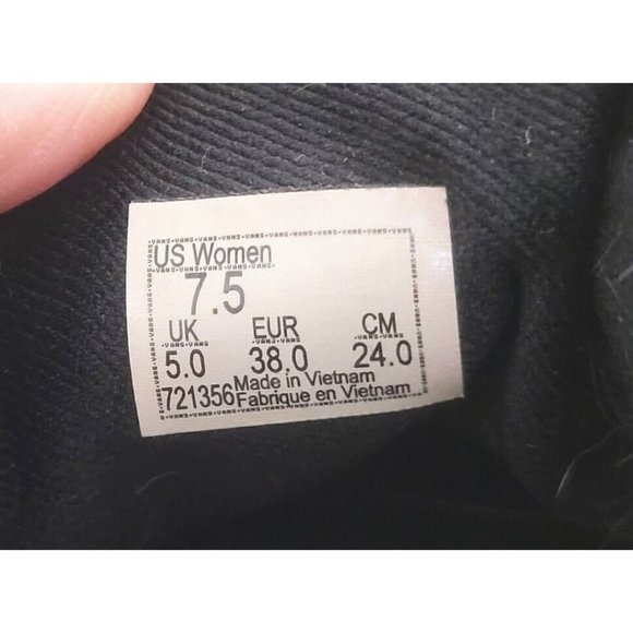VANS Classic Era Black Canvas Skateboarding Shoes Sneakers Women's Size 7.5 - Picture 10 of 10